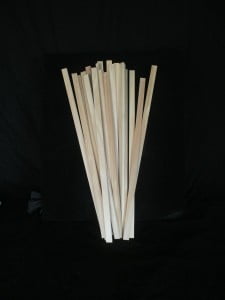 Guitar bracings in Bunya Pine quarter-sawn