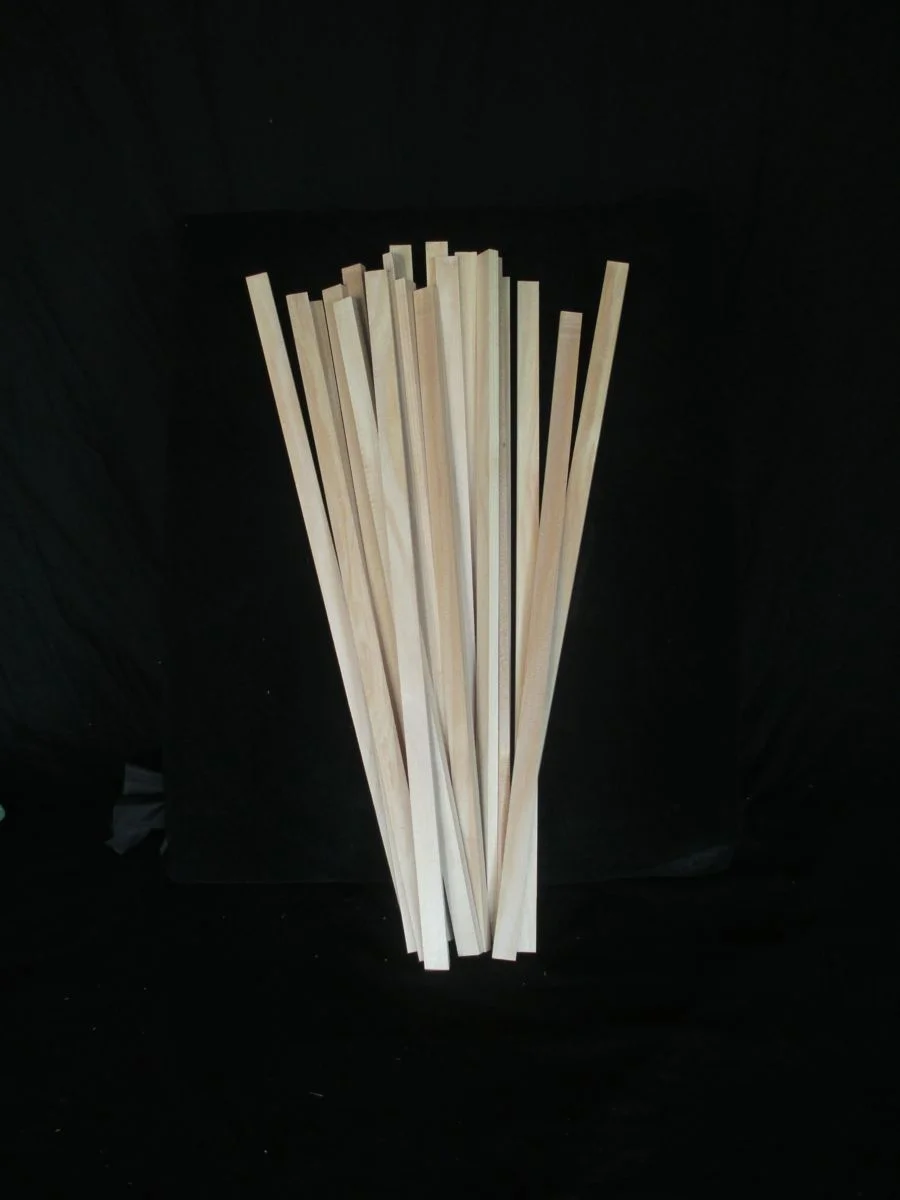 Guitar bracings in Bunya Pine quarter-sawn