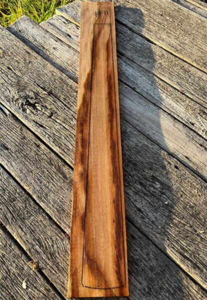 Jamaican Fiddlewood Fretboard