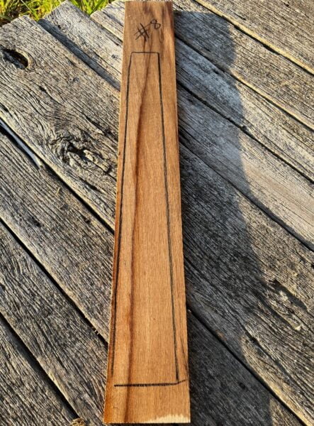 Jamaican Fiddlewood Fretboard