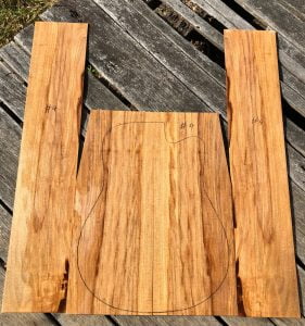 Quarter sawn instrument timber