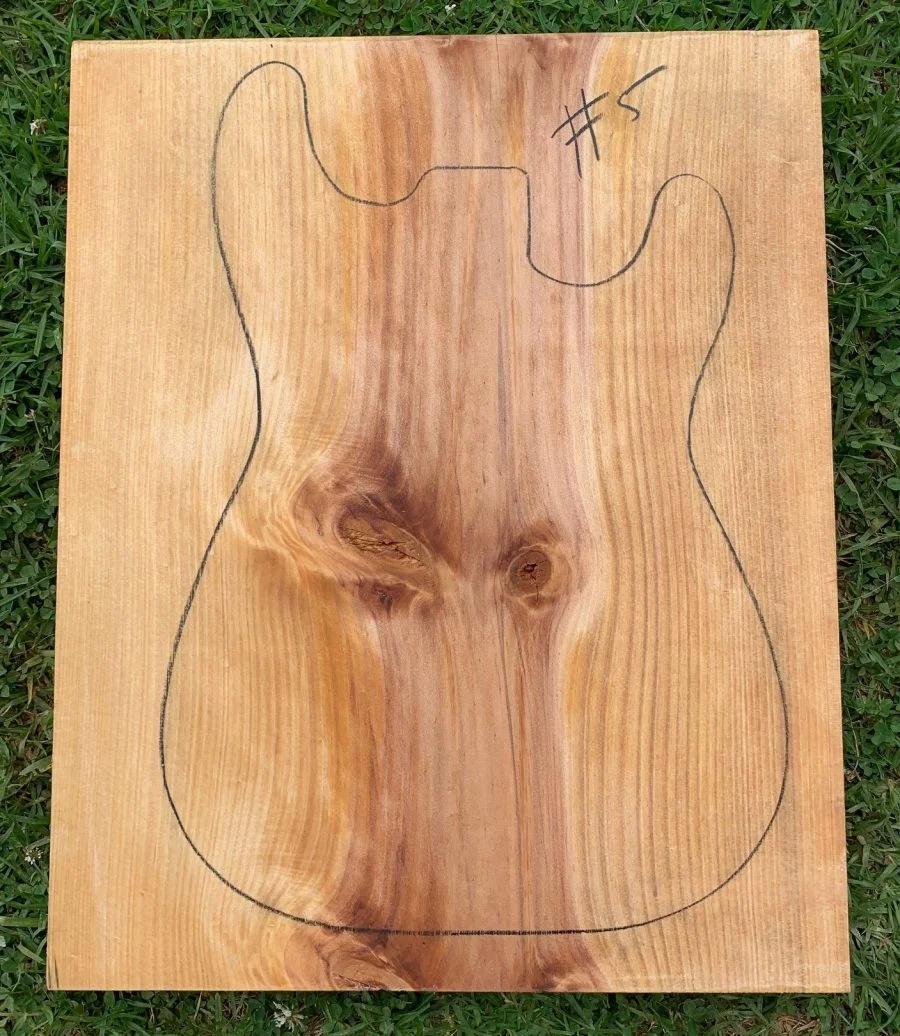 Electric guitar instrument timber