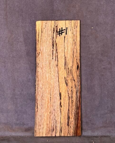 Guitar Headstock Veneer in Spalted Blackwood