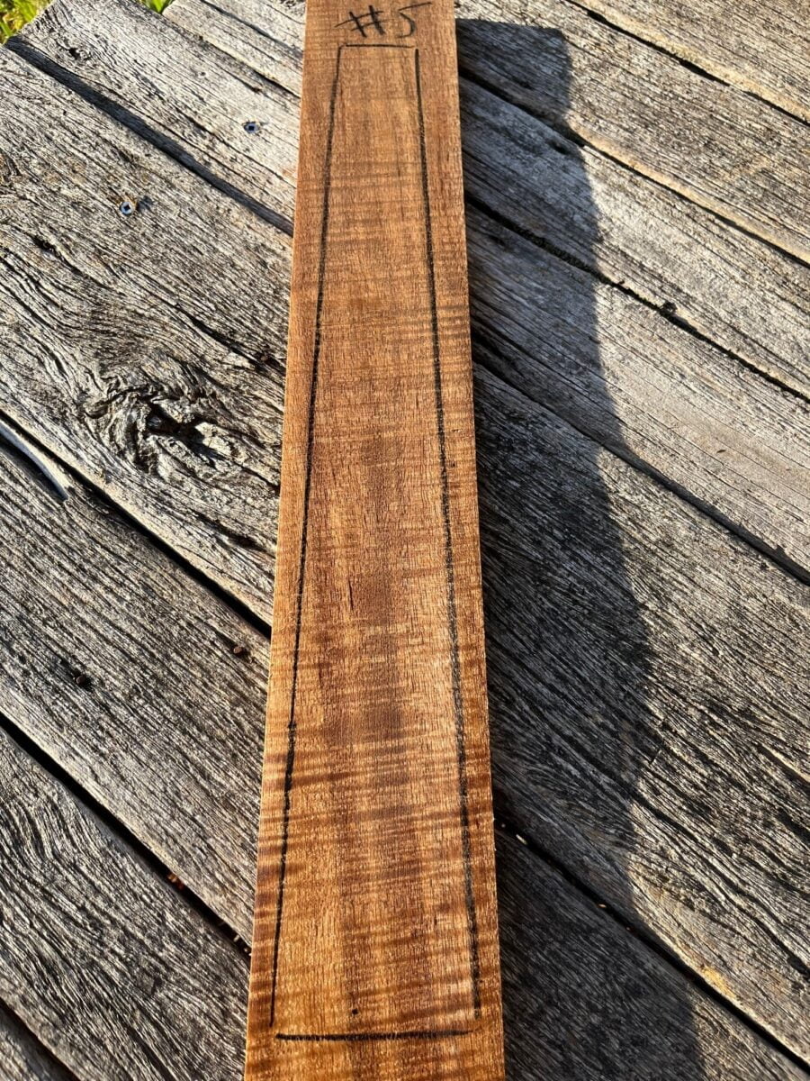 Fiddleback Blackwood Fretboard