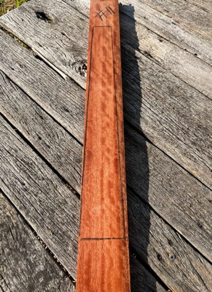 Quilted Rose Gum Fretboard