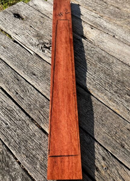Quilted Rose Gum Fretboard