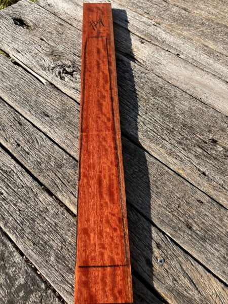 Quilted Rose Gum Fretboard