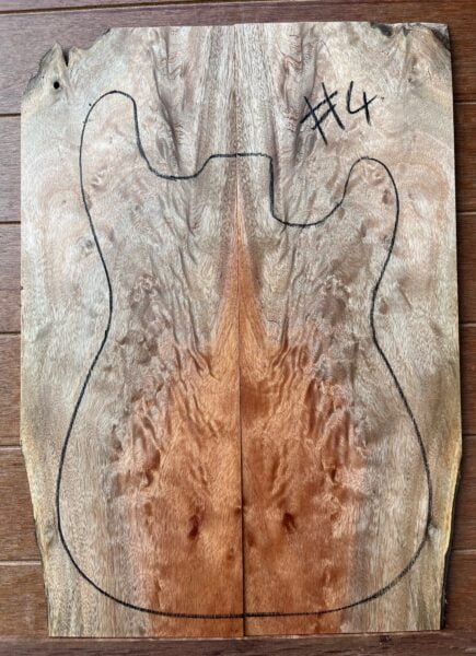 Queensland Maple Electric Guitar TOP