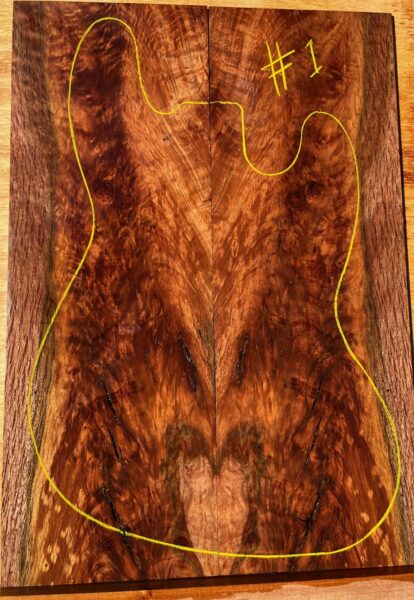 River Oak Electric Guitar Top