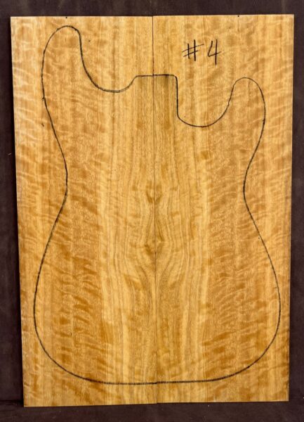 Silver Quandong Electric Guitar TOP