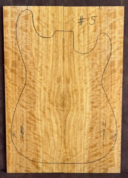 Silver Quandong Electric Guitar TOP