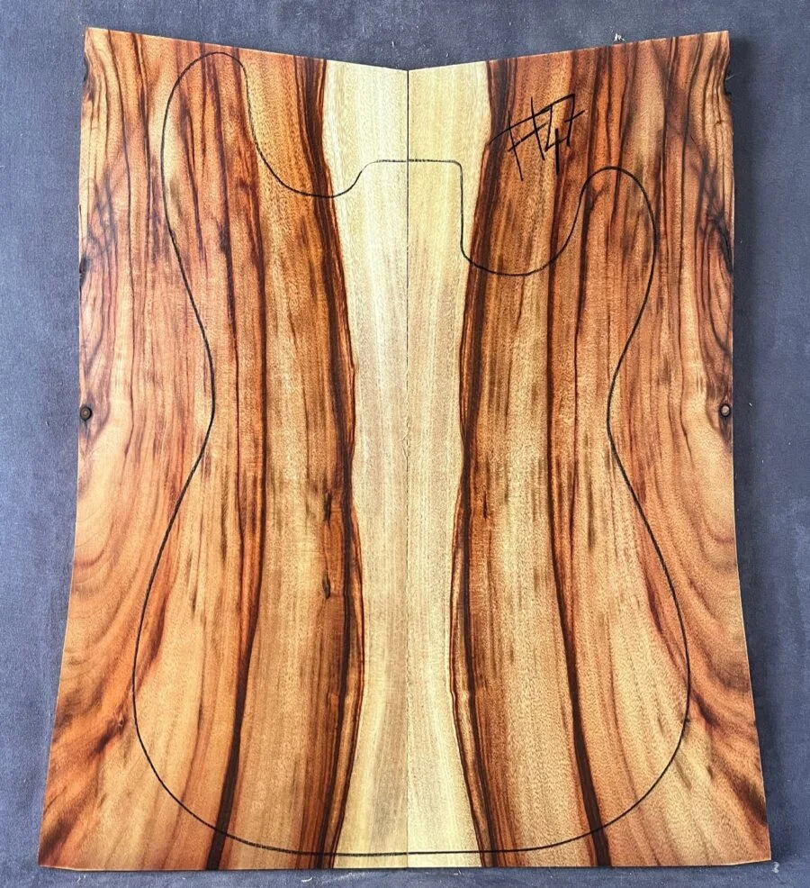 Camphor Laurel Electric Guitar Top