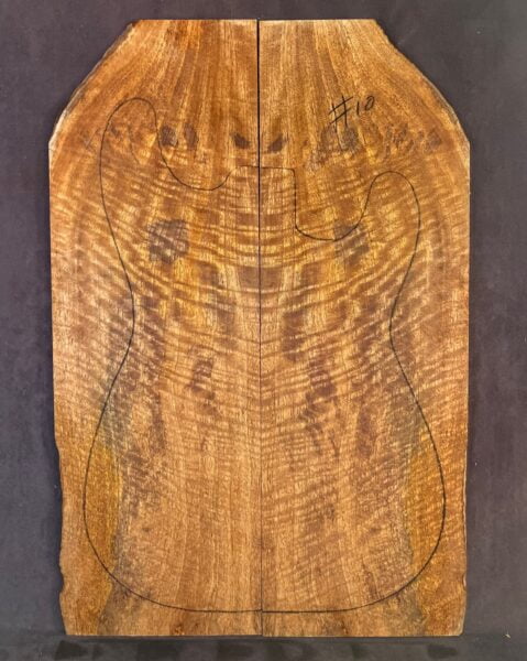 Fiddleback Mango Electric Guitar Top