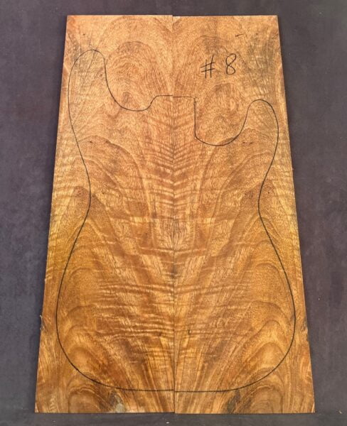 Fiddleback Mango Electric Guitar Top
