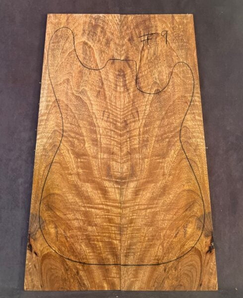 Fiddleback Mango Electric Guitar Top