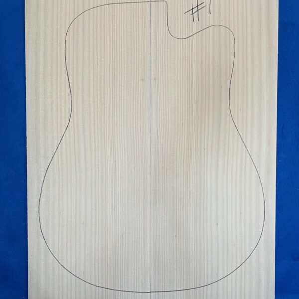 Acoustic Guitar Soundboard in Bunya Pine