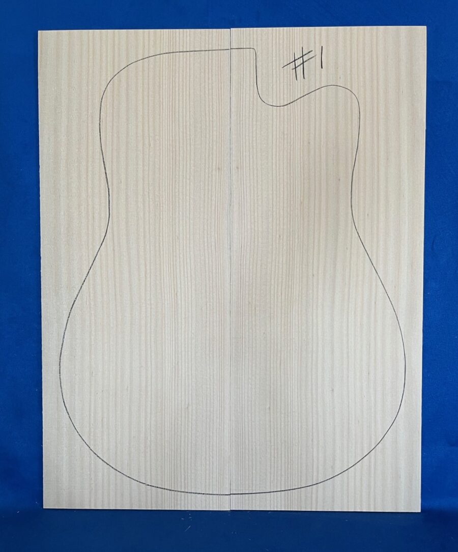 Acoustic Guitar Soundboard in Bunya Pine