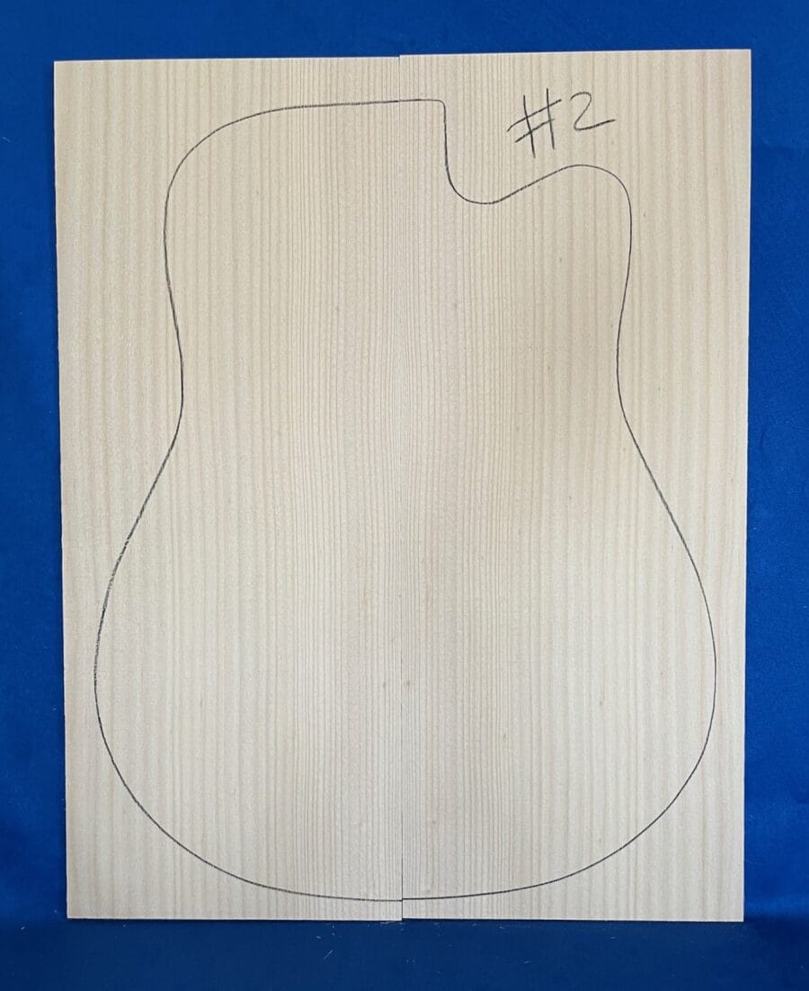 Acoustic Guitar Soundboard in Bunya Pine