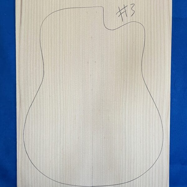 Acoustic Guitar Soundboard in Bunya Pine