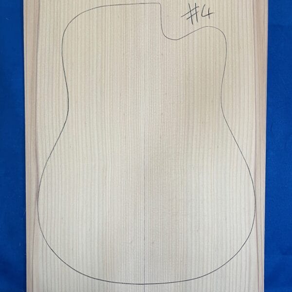 Acoustic Guitar Soundboard in Bunya Pine