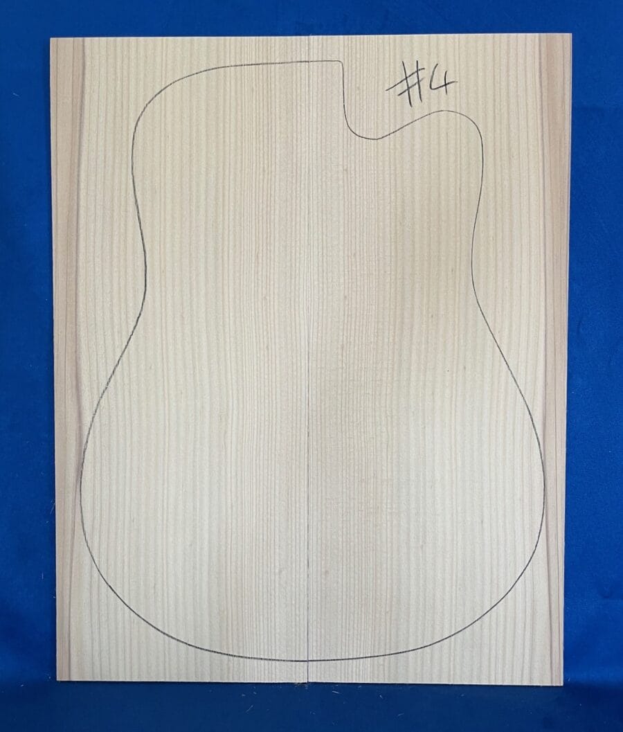 Acoustic Guitar Soundboard in Bunya Pine