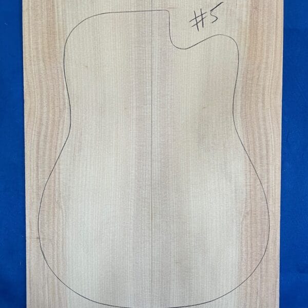 Acoustic Guitar Soundboard in Bunya Pine