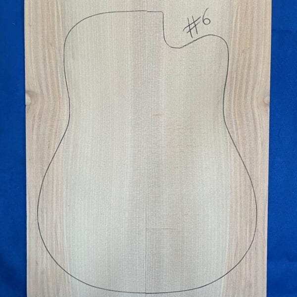 Acoustic Guitar Soundboard in Bunya Pine