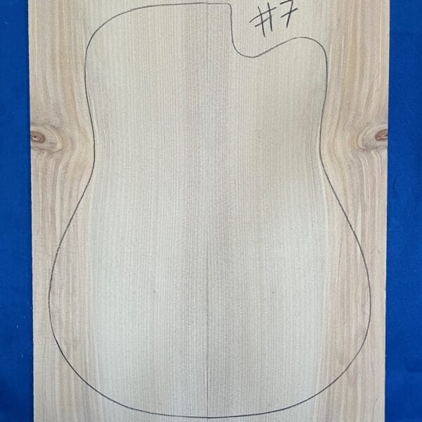 Acoustic Guitar Soundboard in Bunya Pine