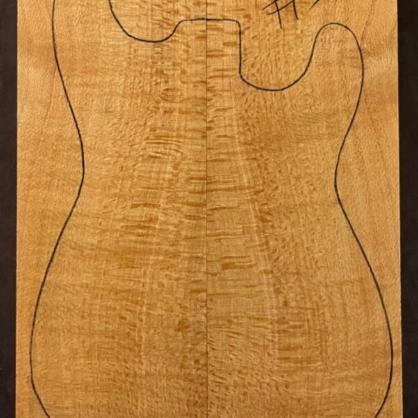 Electric Guitar Silky Oak Solid Body