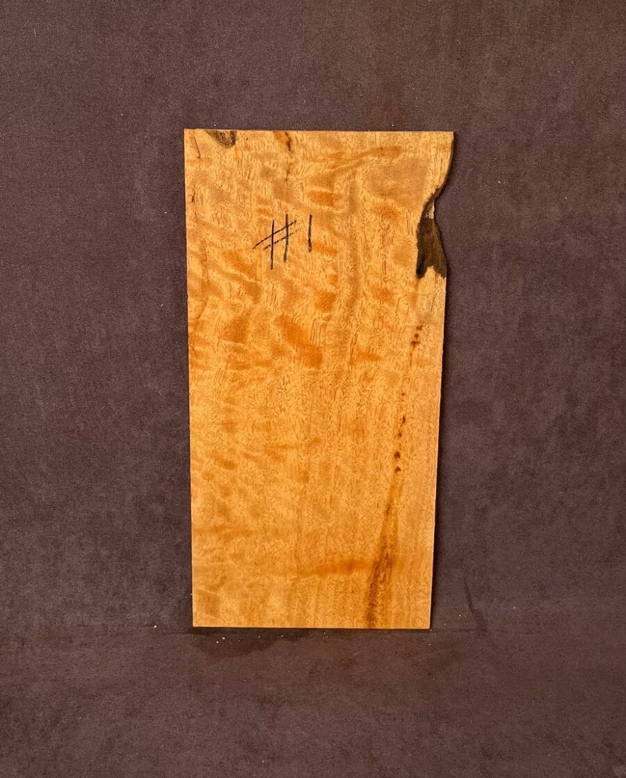 Blackbutt Burl Guitar Headstock Veneer