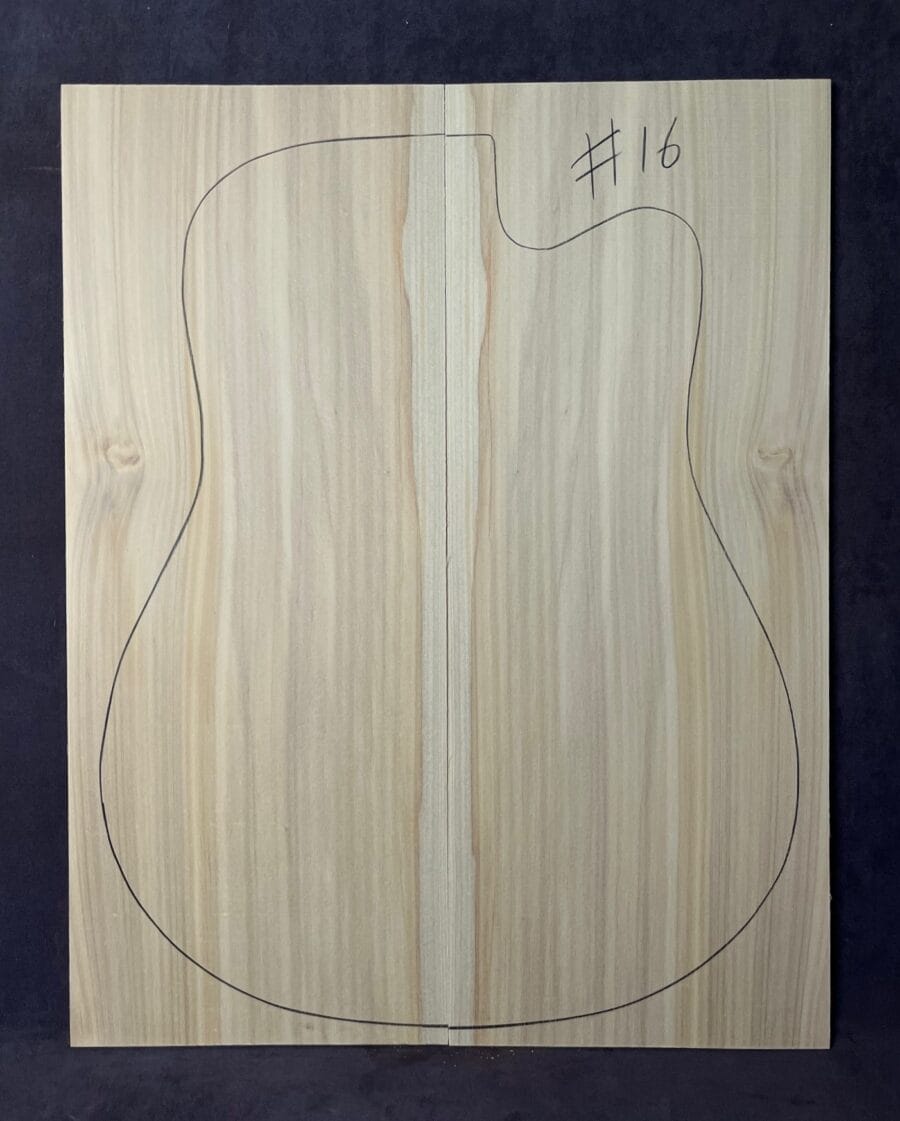 Bunya Pine Acoustic Guitar Soundboard