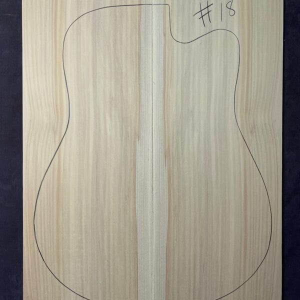 Bunya Pine Acoustic Guitar Soundboard