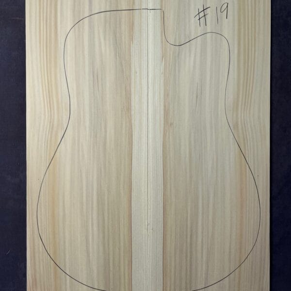 Bunya Pine Acoustic Guitar Soundboard