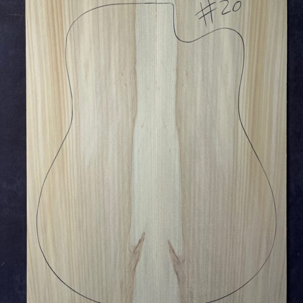 Bunya Pine Acoustic Guitar Soundboard