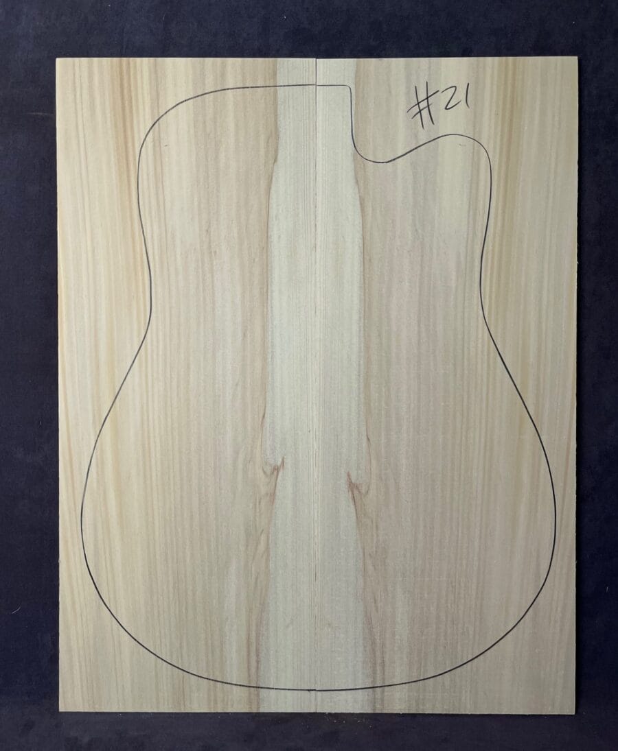 Bunya Pine Acoustic Guitar Soundboard