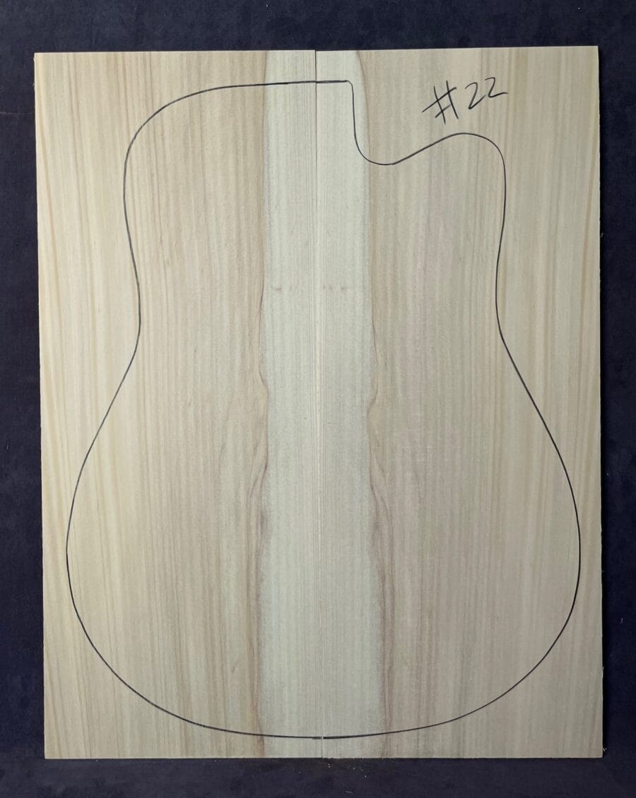 Bunya Pine Acoustic Guitar Soundboard