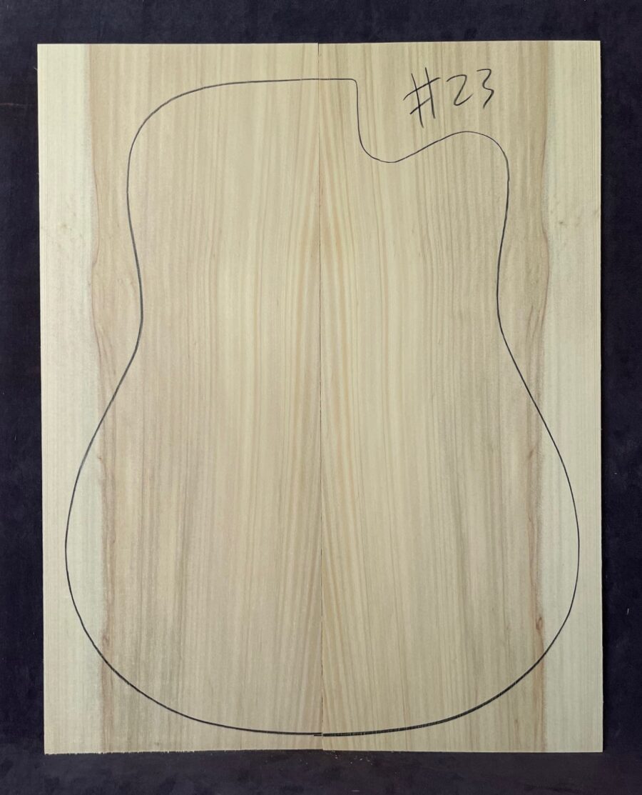 Bunya Pine Acoustic Guitar Soundboard