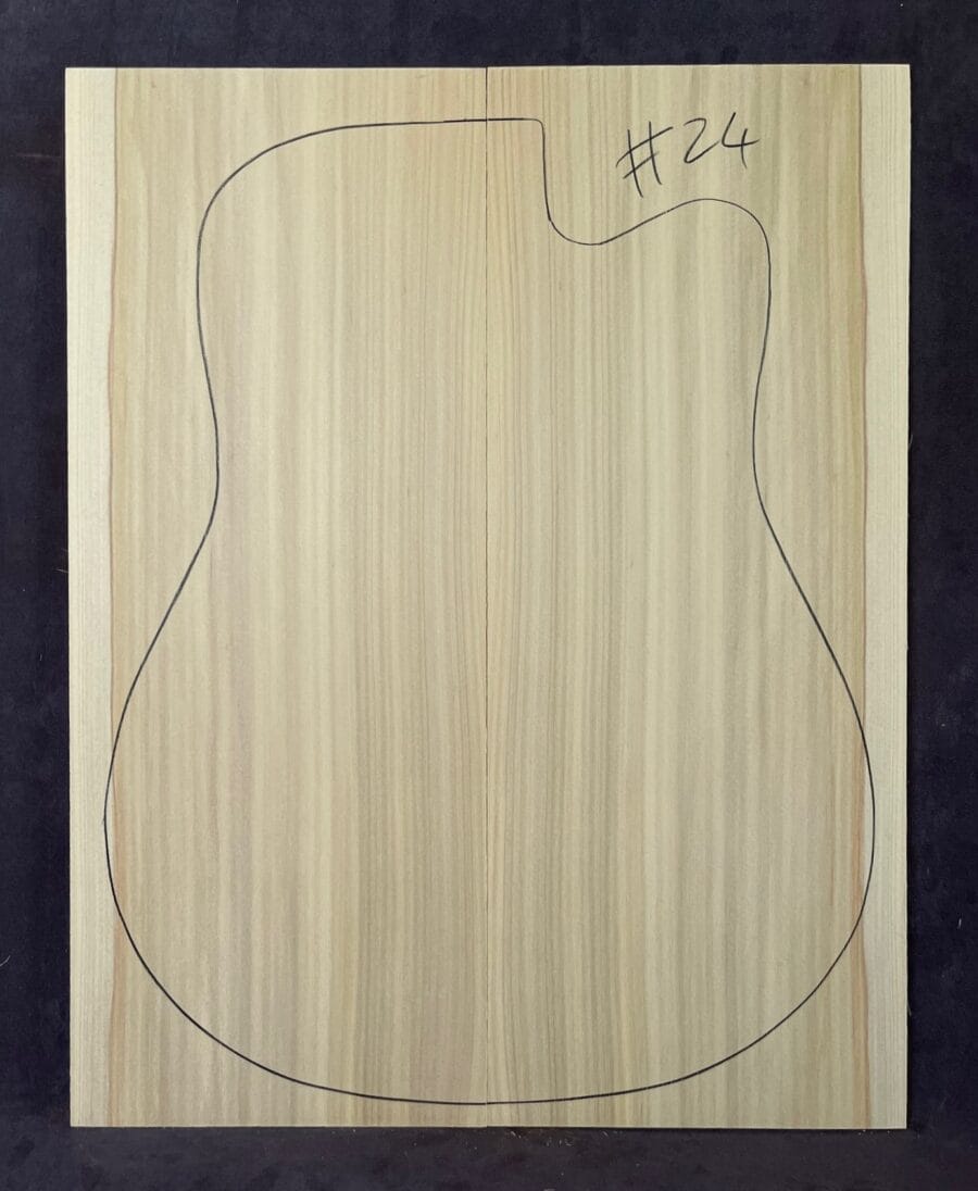 Bunya Pine Acoustic Guitar Soundboard