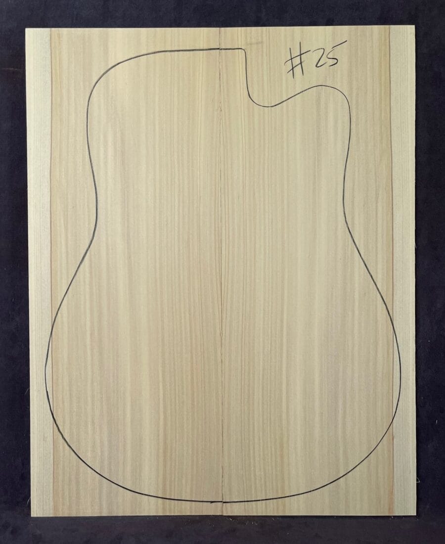 Bunya Pine Acoustic Guitar Soundboard