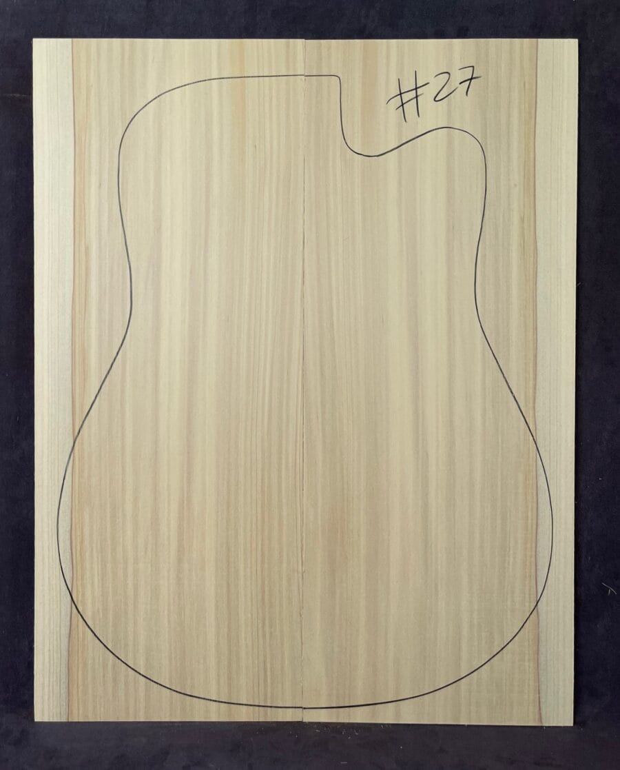 Bunya Pine Acoustic Guitar Soundboard