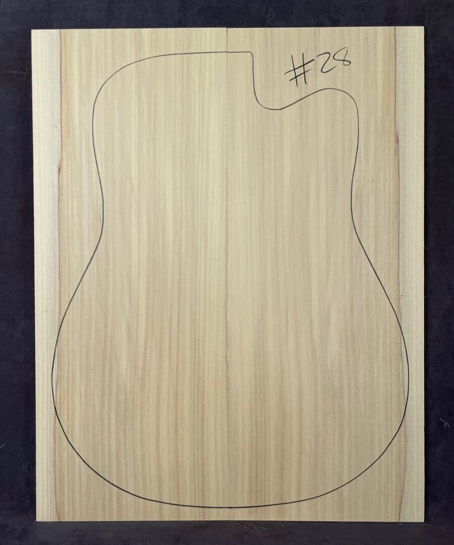 Bunya Pine Acoustic Guitar Soundboard