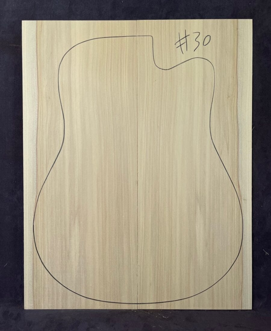 Bunya Pine Acoustic Guitar Soundboard