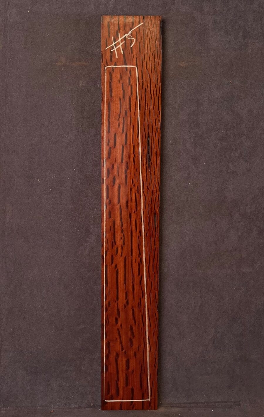 Flame Sheoak Guitar Fingerboard blank