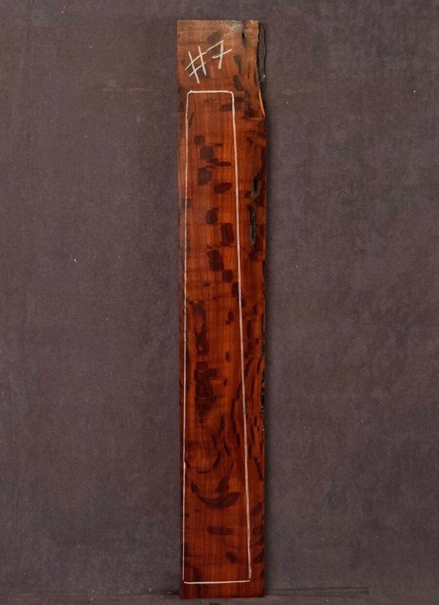 Flame Sheoak Guitar Fingerboard blank