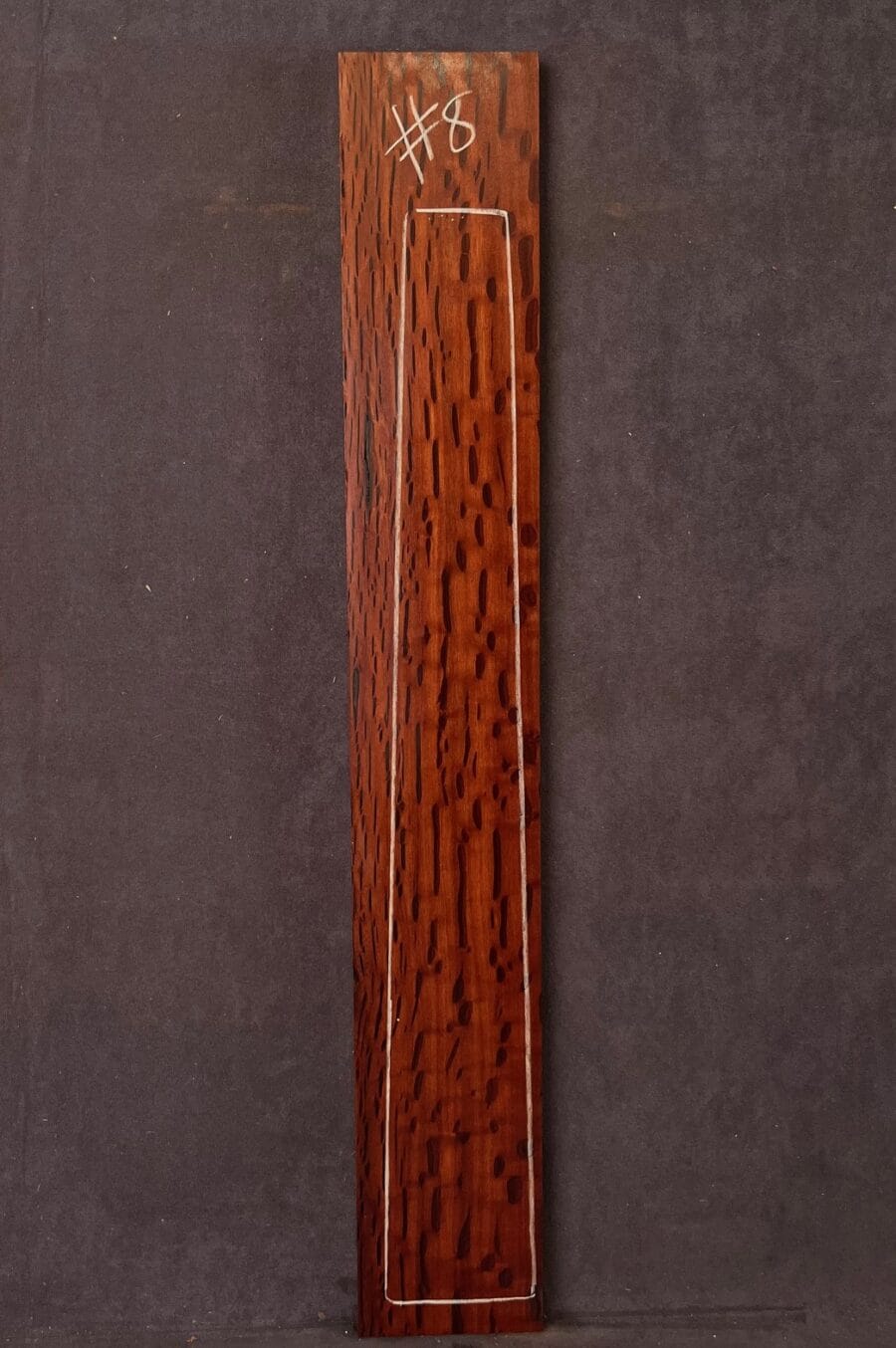 Flame Sheoak Guitar Fingerboard blank