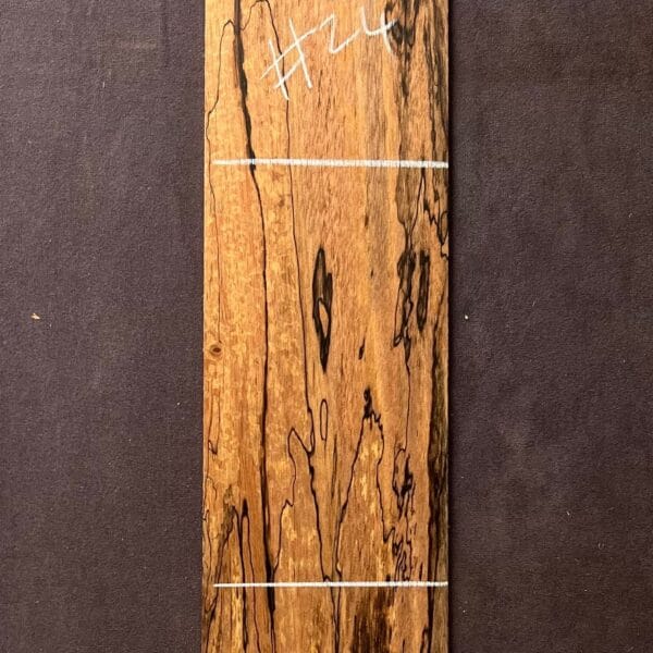 Acoustic or Electric Guitar Headstock Veneer in Spalted Blackwood