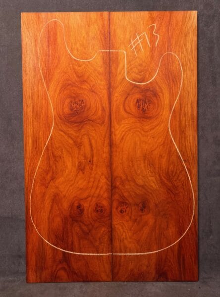 Red Rosewood Electric Guitar TOP