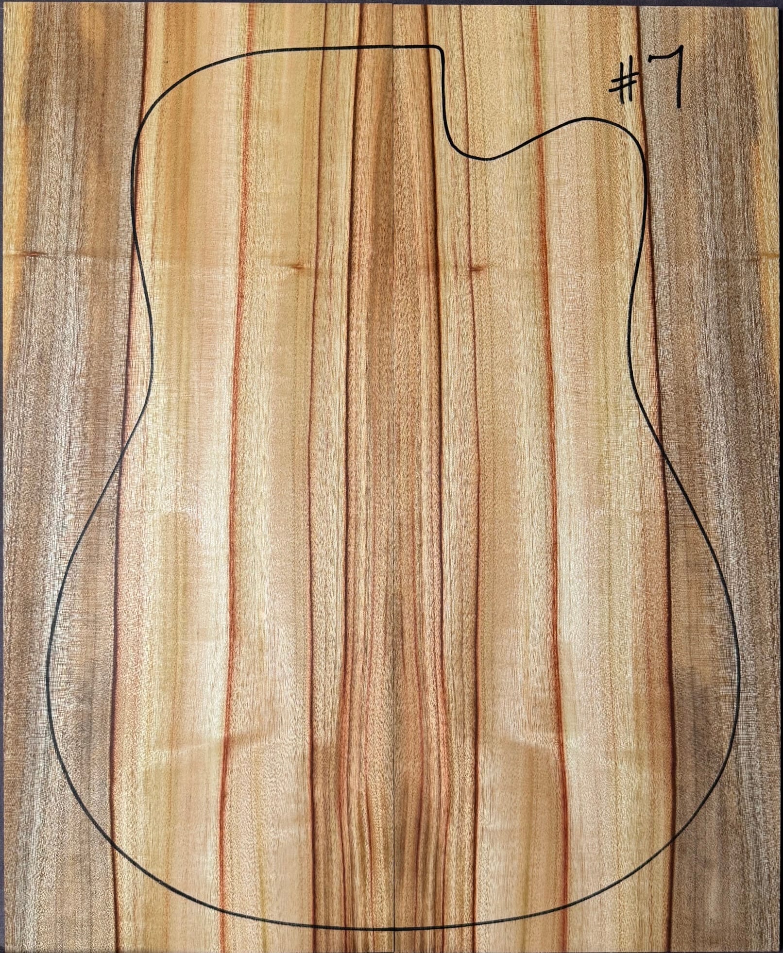 Acoustic guitar soundboard