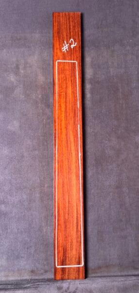 Red Rosewood (Narra) Guitar Fingerboard