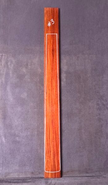 Red Rosewood (Narra) Guitar Fingerboard